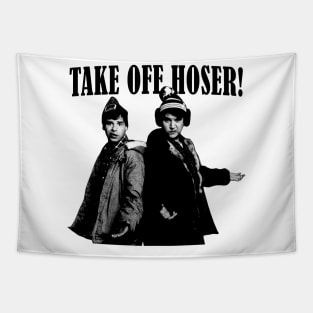 Take Off Hoser! Vintage // Pencil Drawing Tapestry