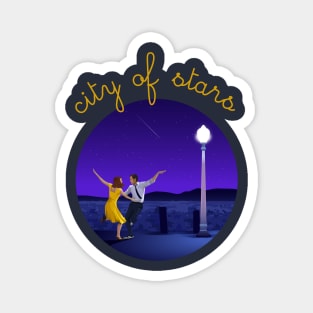 La la land illustration design Magnet