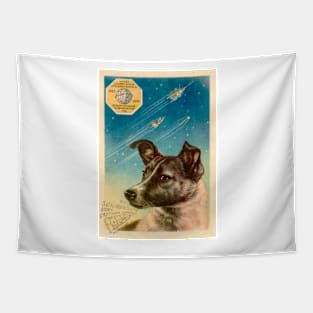 Laika the space dog postcard (S620/0046) Tapestry