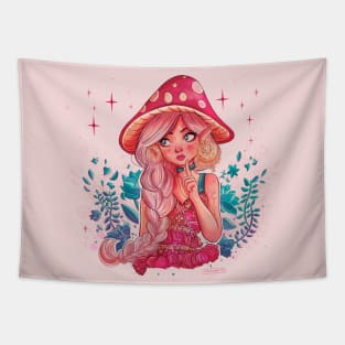 mushoom girl Tapestry