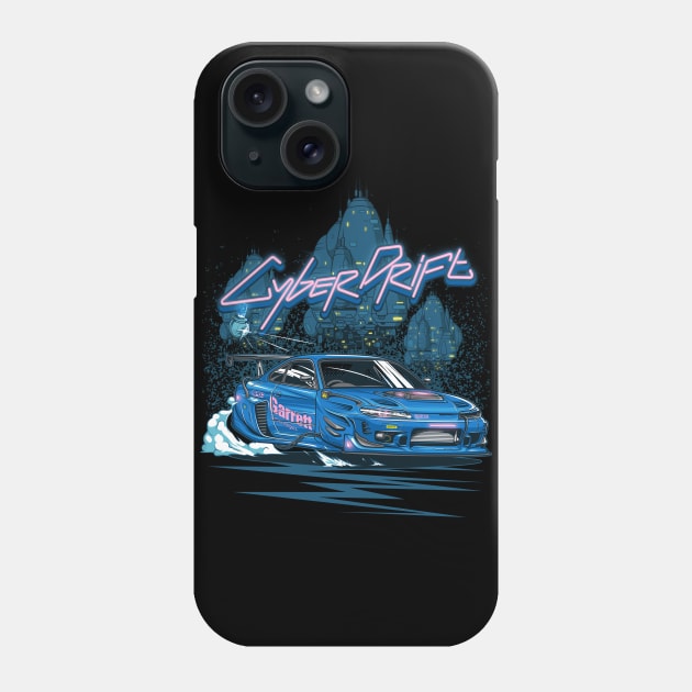 Nissan Silvia Cyber Drift Phone Case by racingfactory