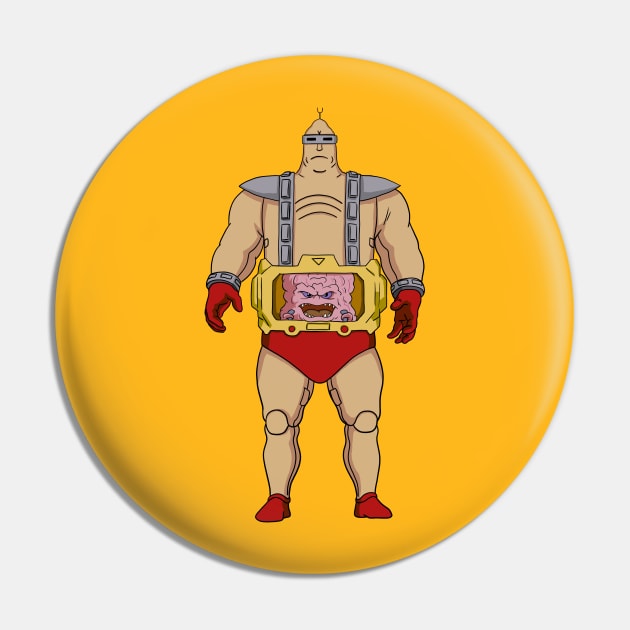 Old School Krang Pin by tabslabred