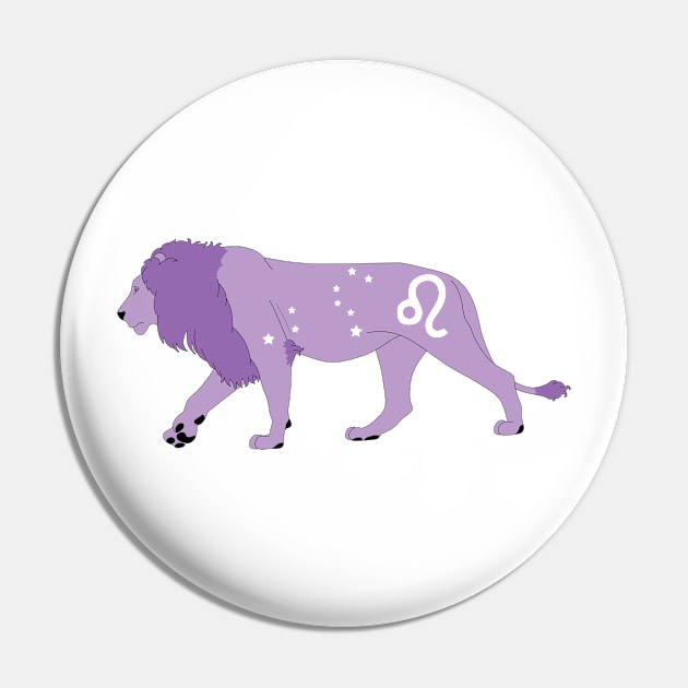 Leo (Light Purple) Pin by ziafrazier