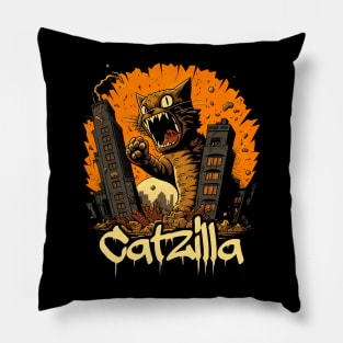 Kaiju Cat Monster - Catzilla Pillow