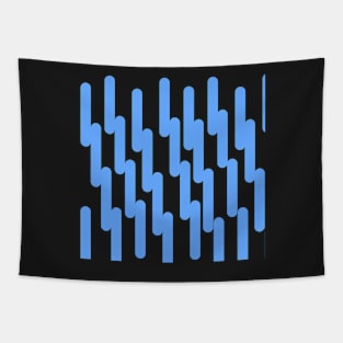 blue water lines Tapestry