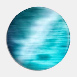 Good Waves Are Coming - Blue Gradient Effect Pin