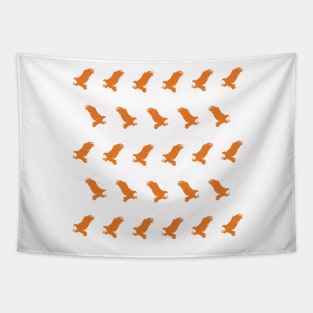 Eagle | Orange Tapestry