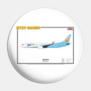 Boeing B737-900ER - JetLite (Art Print) Pin