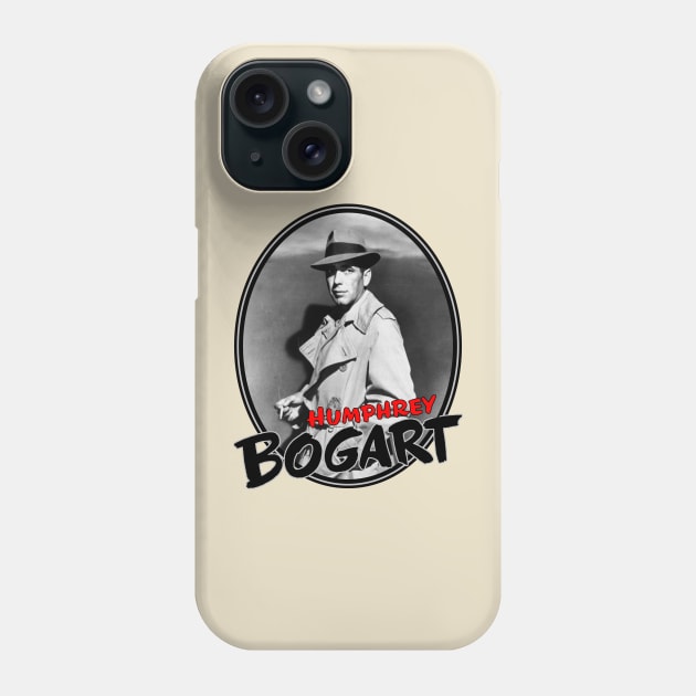 Humphrey Bogart: Smoking Sam Spade Phone Case by Noir-N-More