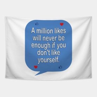 Social media detox - inspirational t-shirt gift idea Tapestry
