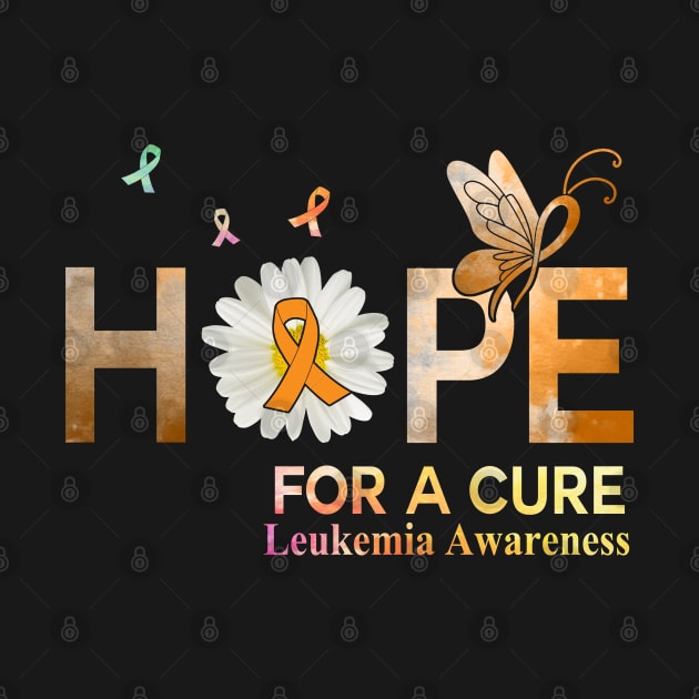 Hope For A Cure Butterfly Flower Leukemia by HomerNewbergereq