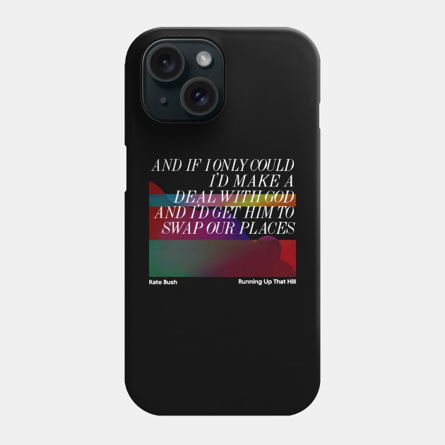 Kate Bush - Minimalist Lyric Artwork Design Phone Case by saudade