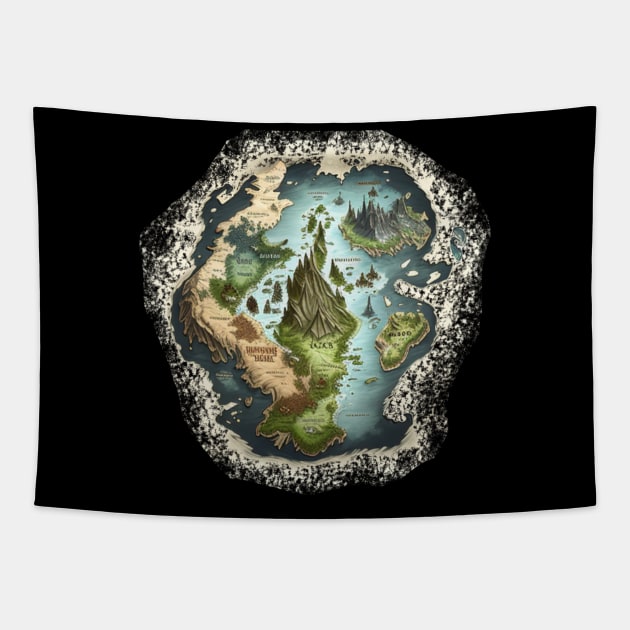 Fantasy Book - Fantasy Map Tapestry by TriHarder12