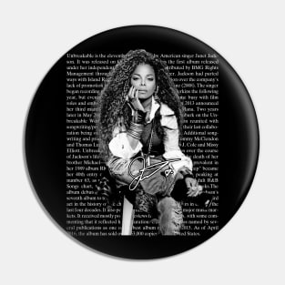 Janet Jackson Vintage Tour Concert Pin