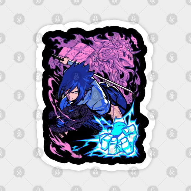 Sasuke Uchiha Sharingan - Naruto Anime Magnet by Otaku Vibes