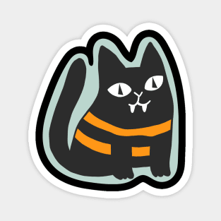 Halloween black cat Magnet