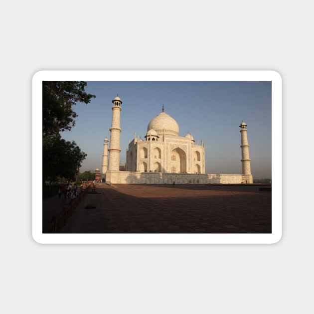 The Taj Mahal as the sun rises. Magnet by JohnDalkin