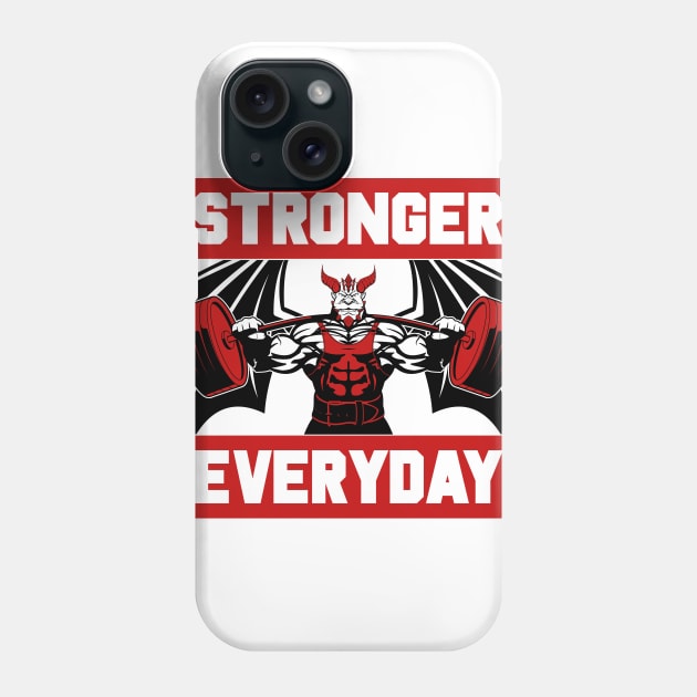 Stronger Everyday Red Phone Case by Alistar