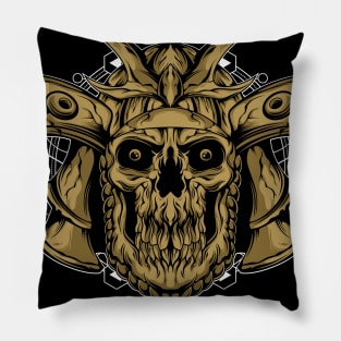 samurai skull Pillow