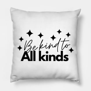 Be Kind To All Kinds Minimalist Abstract Stars Cute Design Pillow