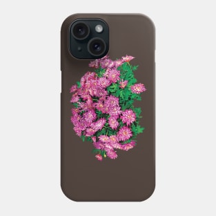 Chrysanthemums - Bouquet Magenta Mums Phone Case