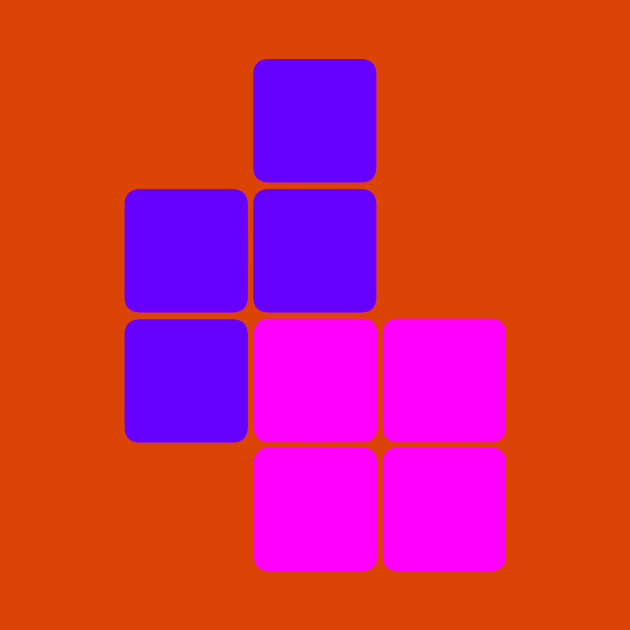 Tetris Pink Purple by BITLY