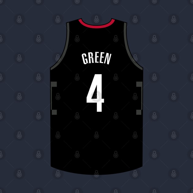 Jalen Green Houston Jersey Qiangy by qiangdade