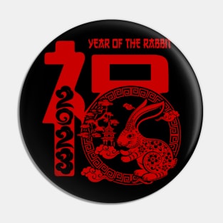 2023 Chinese New Year - Year of the Rabbit Chinese Zodiac Pin