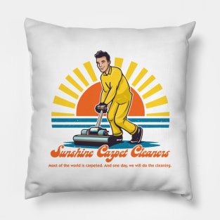 Sunshine Carpet Cleaners - Retro Style Fan Art Pillow