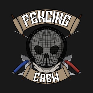 Fencing crew Jolly Roger pirate flag T-Shirt