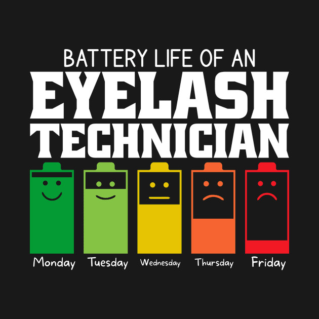 Battery Life Of An Eyelash Technician by Stay Weird