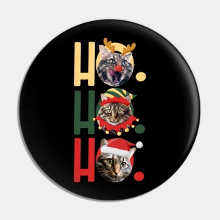 Ho Ho Ho - Cat Holiday Pin