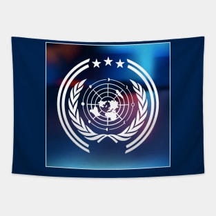 United Nations Earth Crest Tapestry