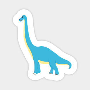 Cute Happy Dinosaur Brachiosaurus Magnet