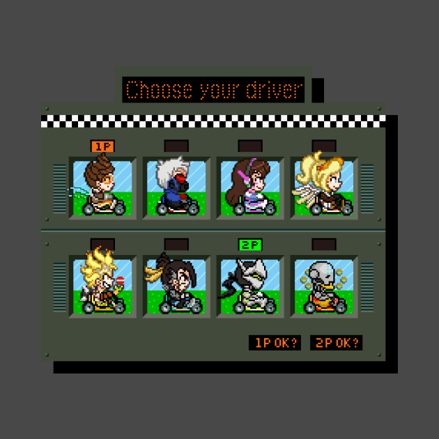 Overkart Character Select by geekmythology