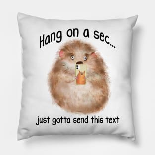 Just Gotta Send This Text, Hamster with a Smart Phone Pillow