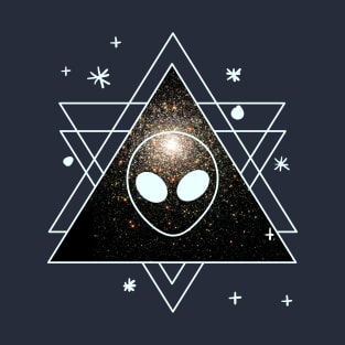 Galaxy Geometric Alien T-Shirt