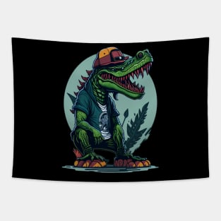 Crocodile hip hop Tapestry