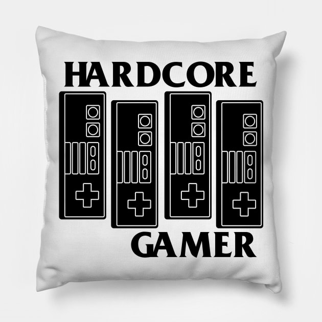 HARDCORE GAMER Pillow by refritomix