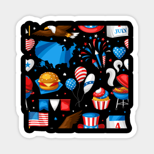 independence day collage Magnet