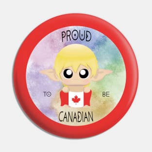 Proud to be Canadian (Sleepy Forest Creatures) Pin