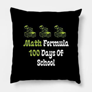 Math Formula 100 Days of School Pillow