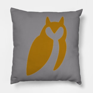 owl orange Pillow