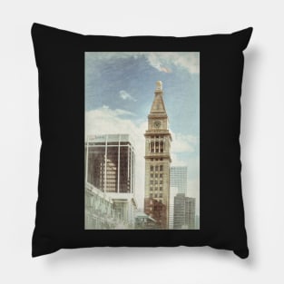 Denver D And F Clock Tower Pillow