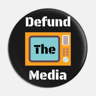 Retro Vintage Defund The Media Pin