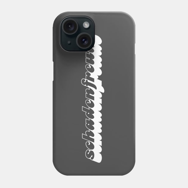 Schadenfreude - White Phone Case by Ford n' Falcon