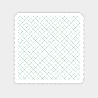 Dotted Grid 45 Mint Green Magnet