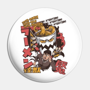 Ramen Attack Pin