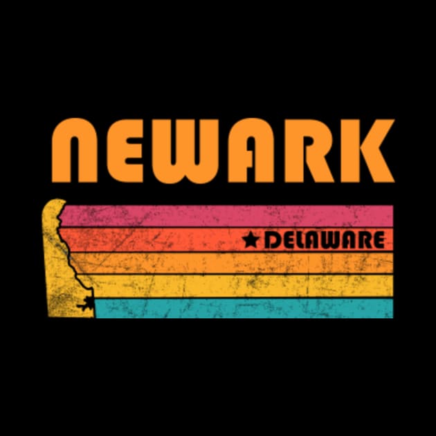 Newark Delaware Vintage Distressed Souvenir by NickDezArts