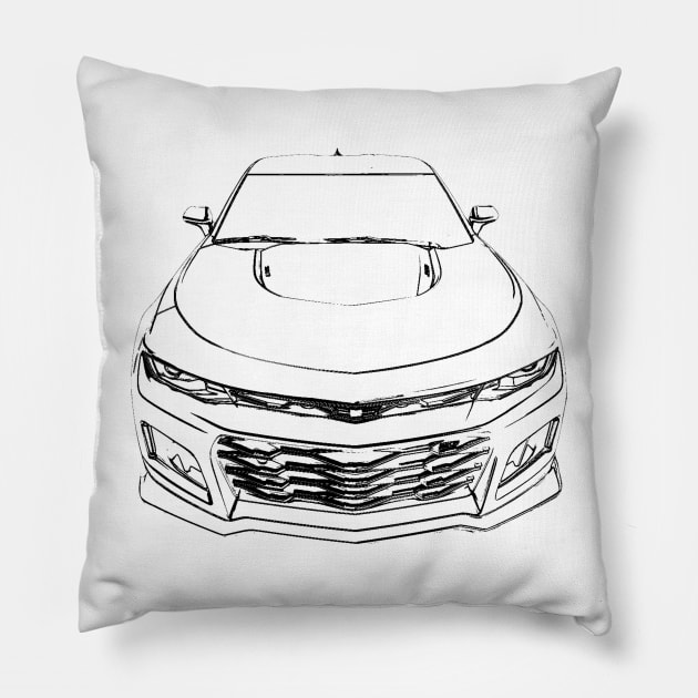 Camaro Pillow by HorizonNew